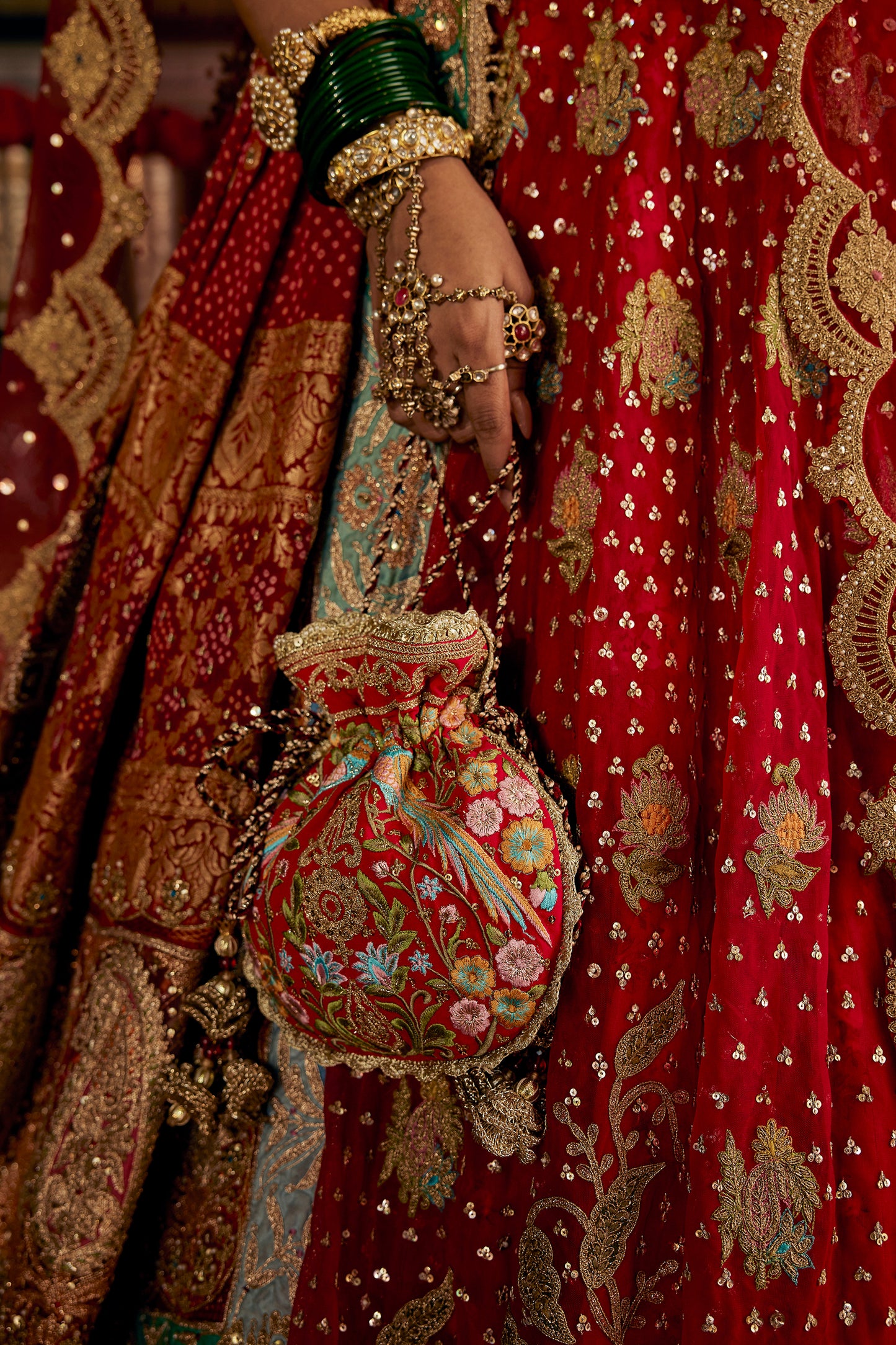 Red Lotus Lehenga