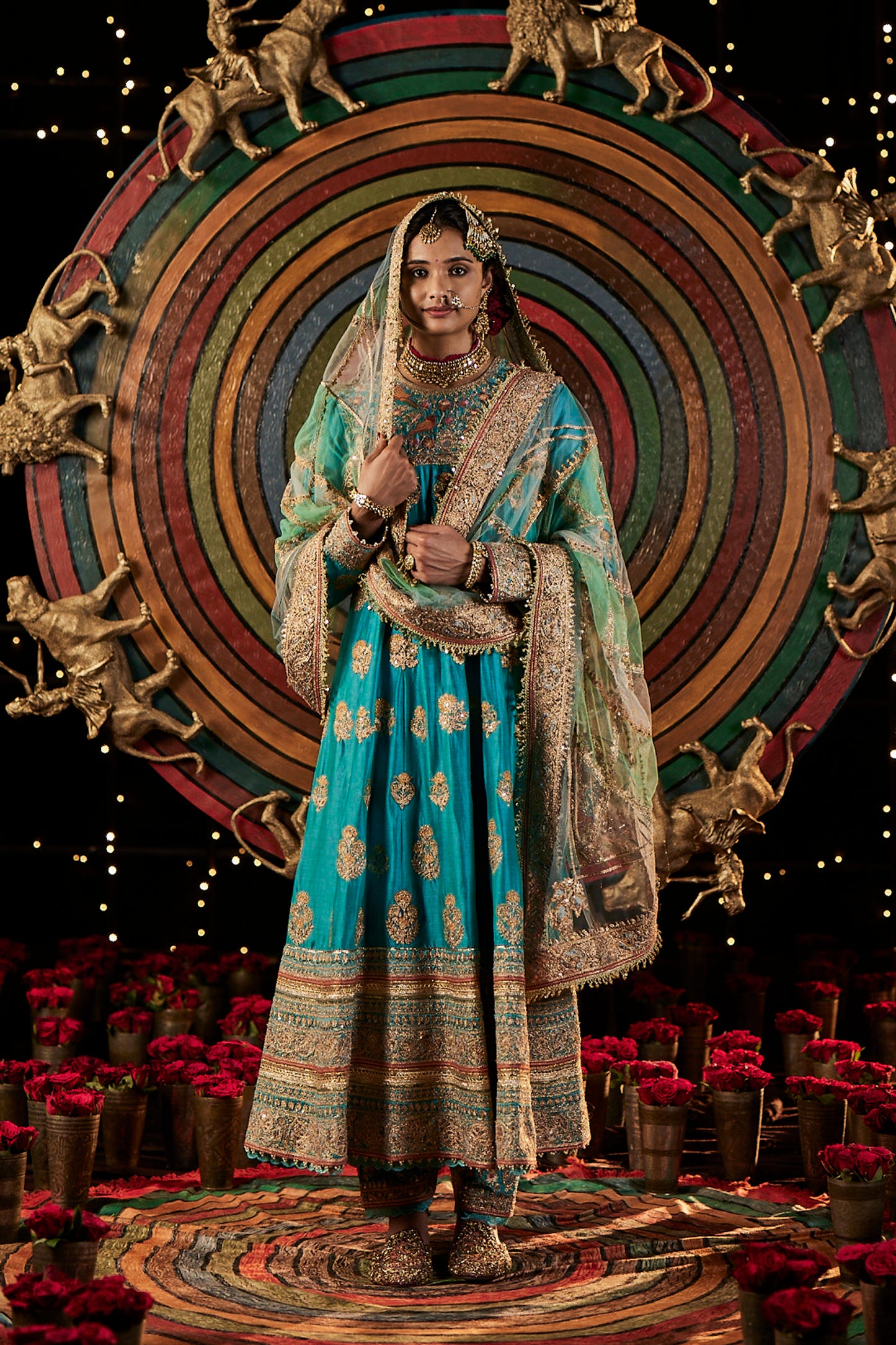 Turquoise Blue Kalidar Set