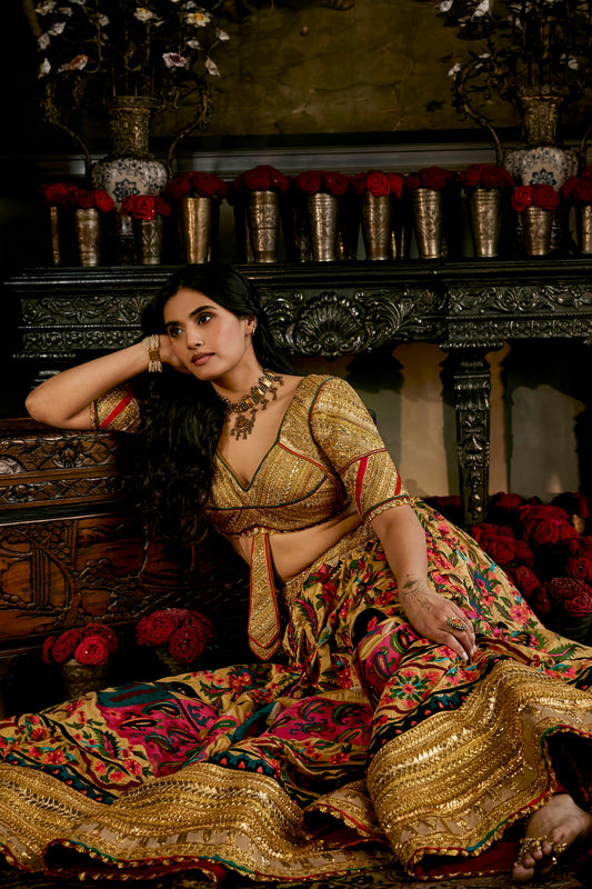 Earthy Gold Lehenga