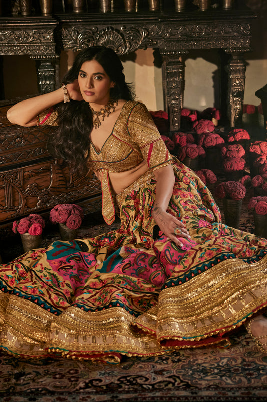 Earthy Gold Lehenga