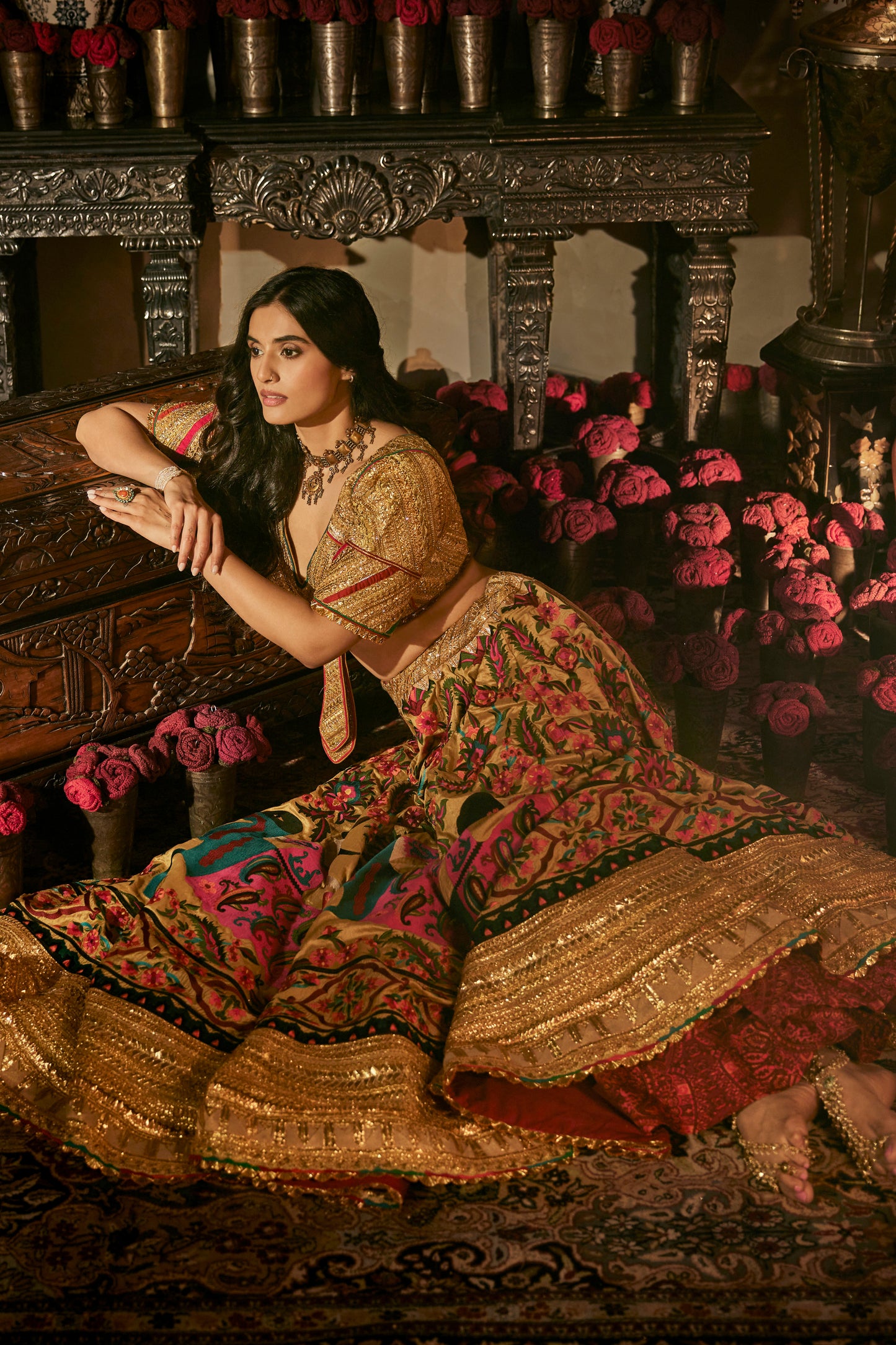 Earthy Gold Lehenga