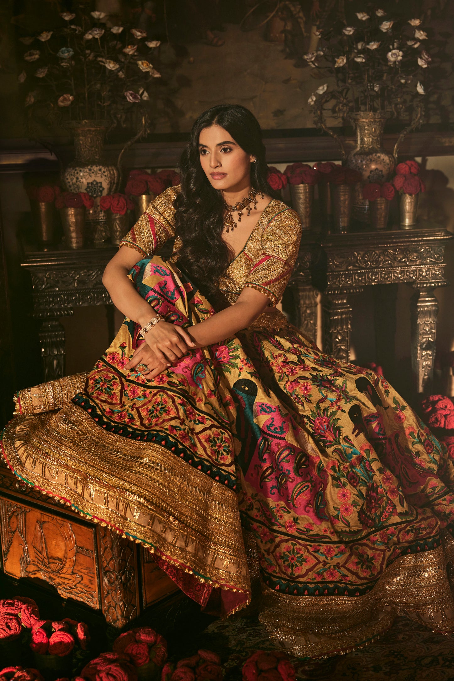 Earthy Gold Lehenga