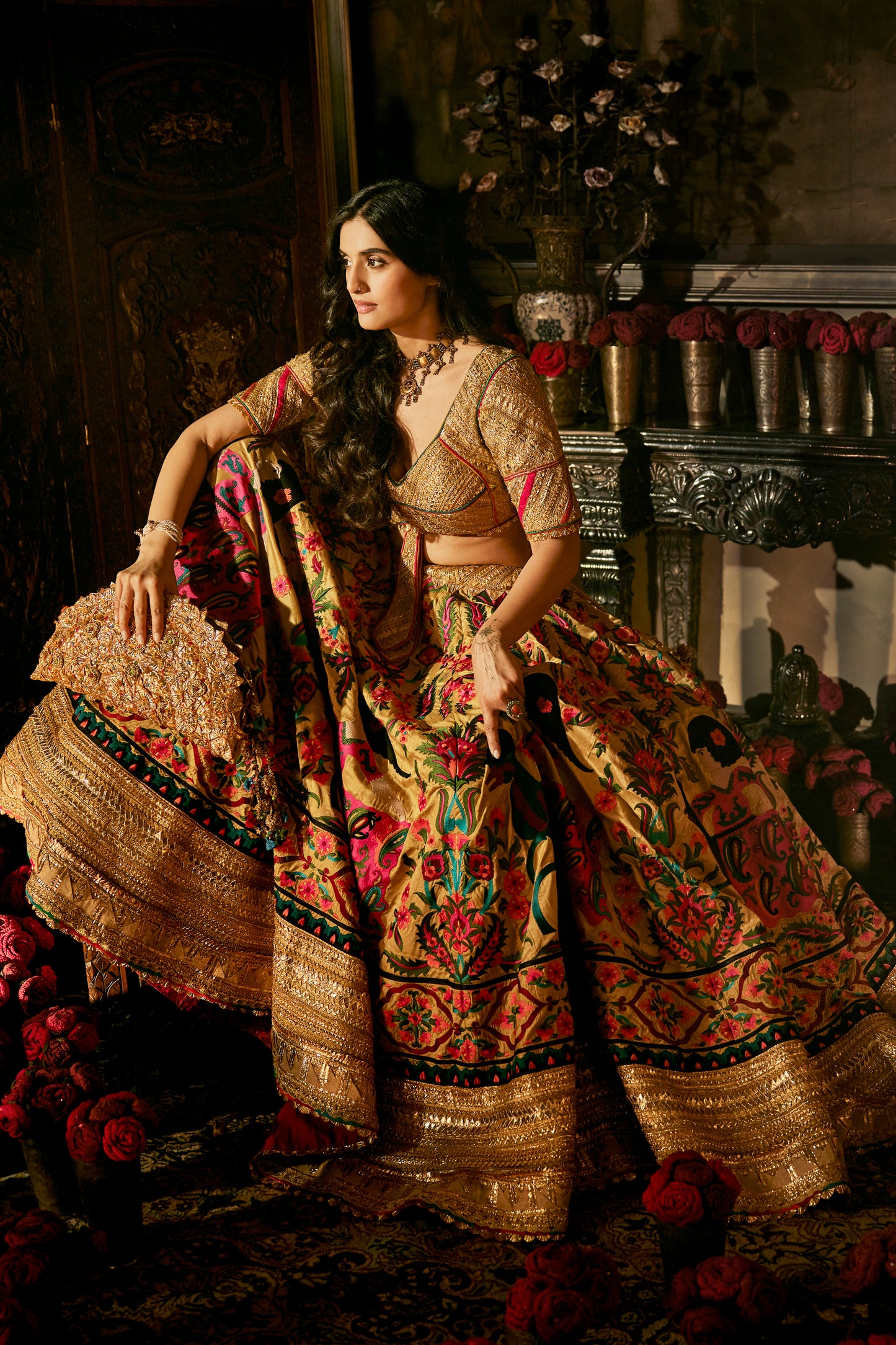 Earthy Gold Lehenga