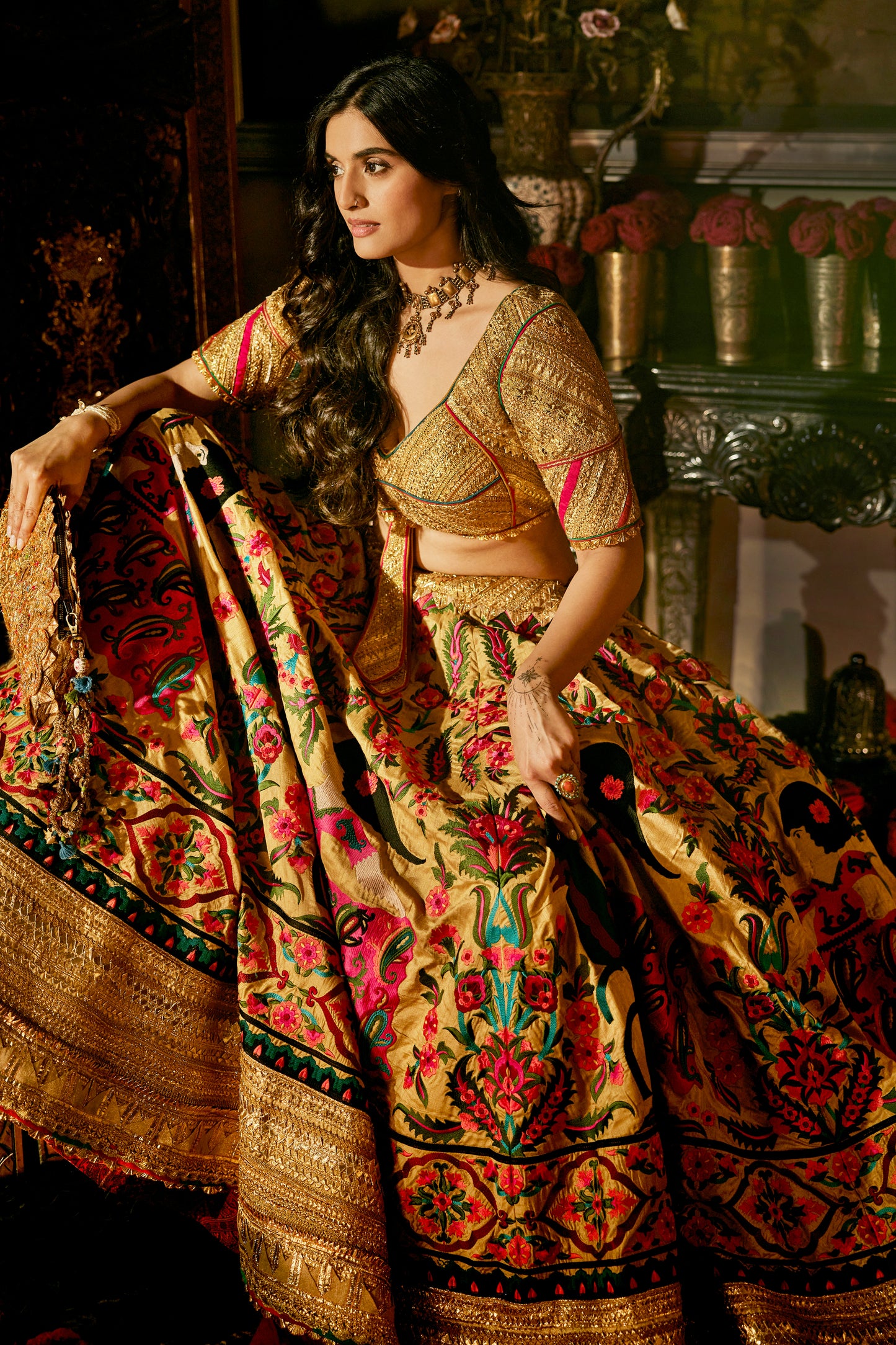 Earthy Gold Lehenga