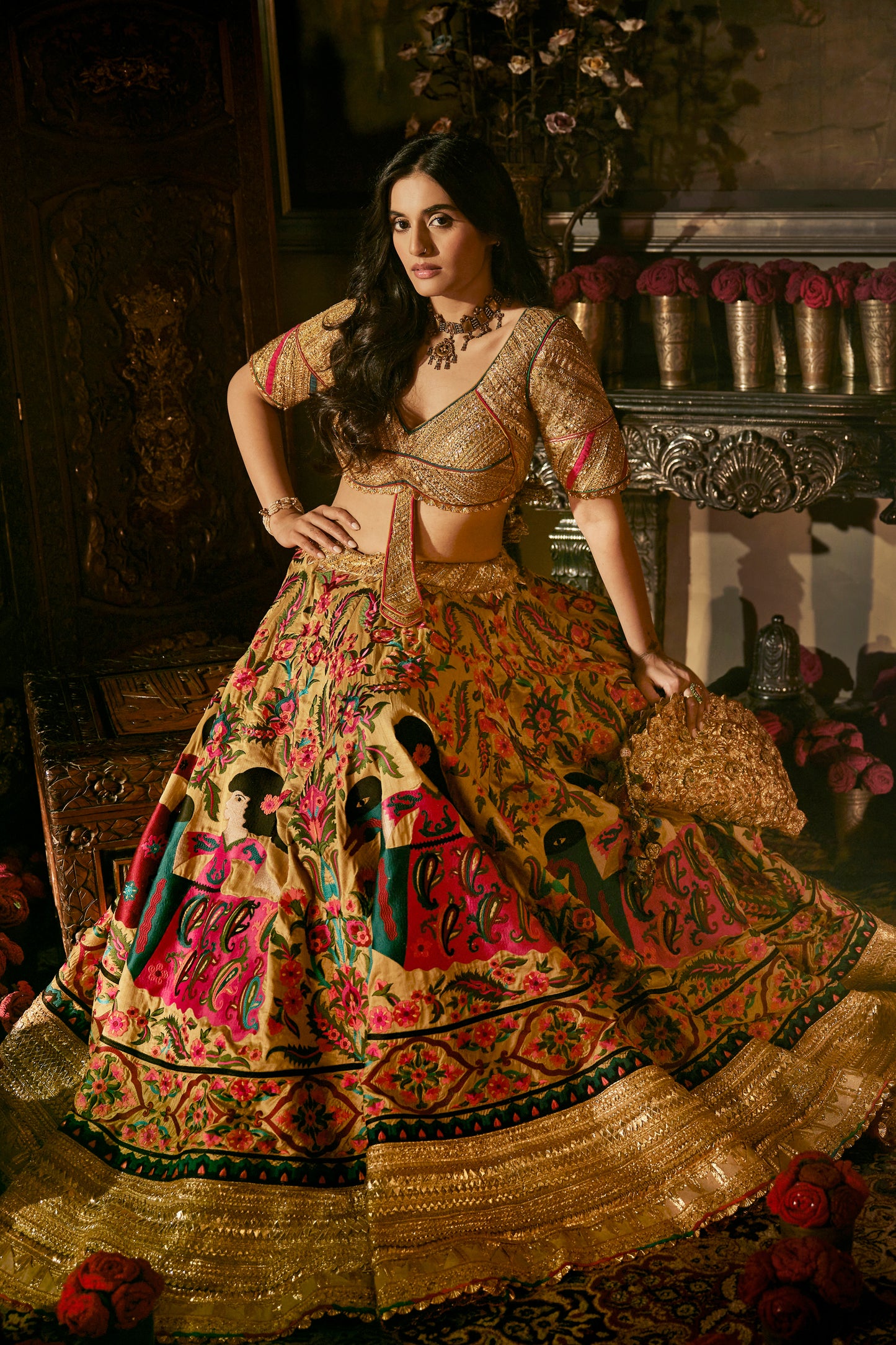 Earthy Gold Lehenga