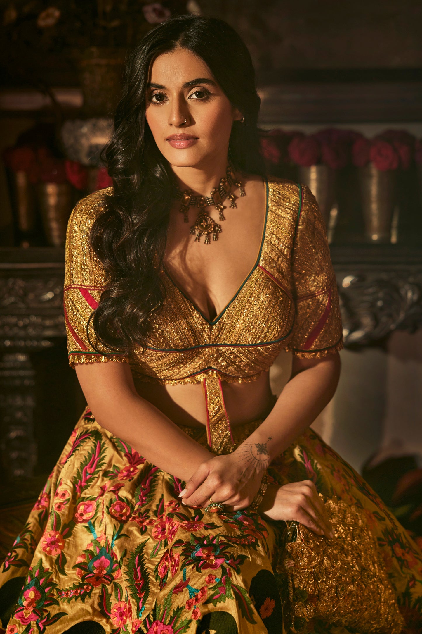 Earthy Gold Lehenga