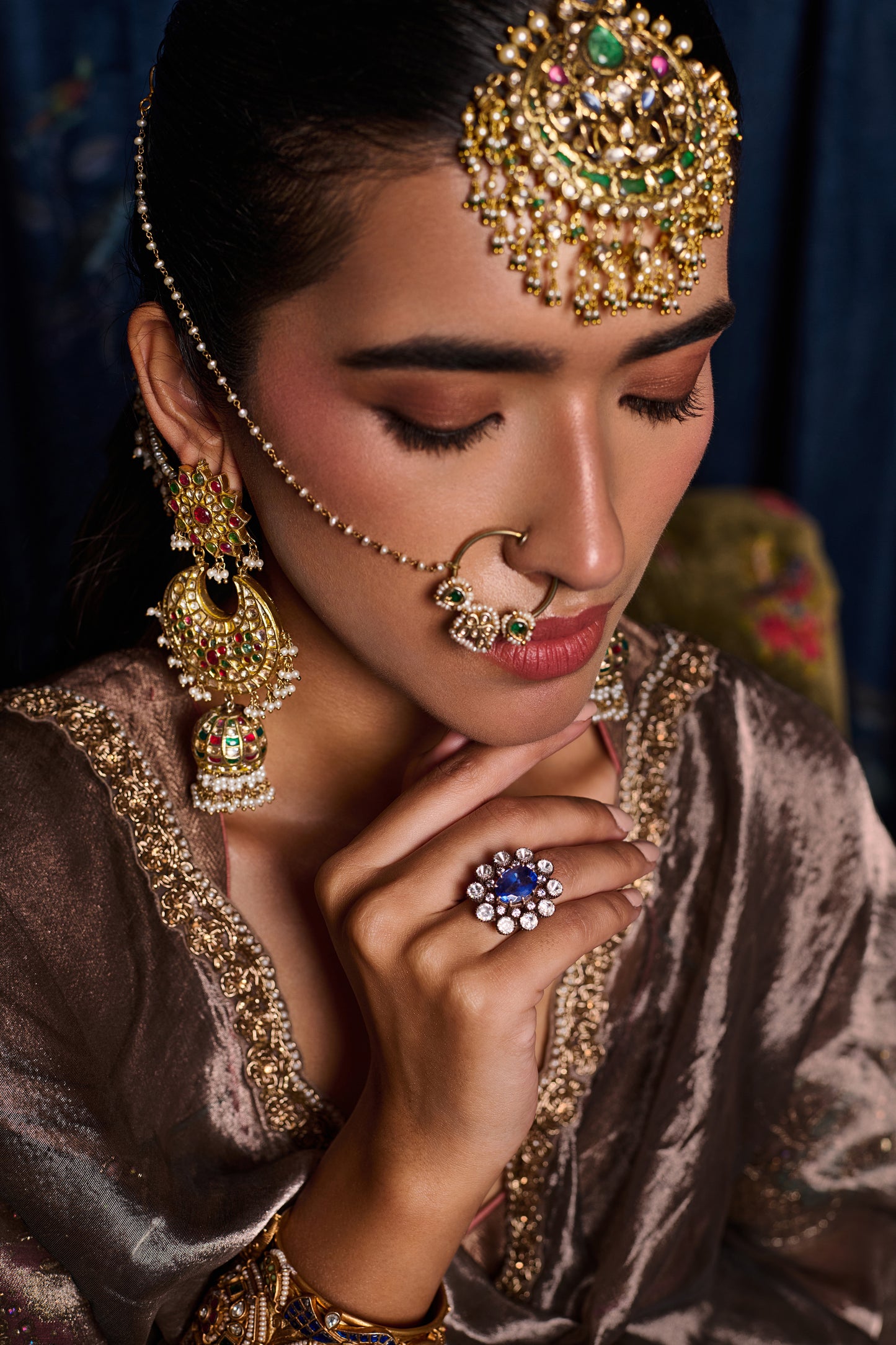 Blue Stone Sapphire Ring