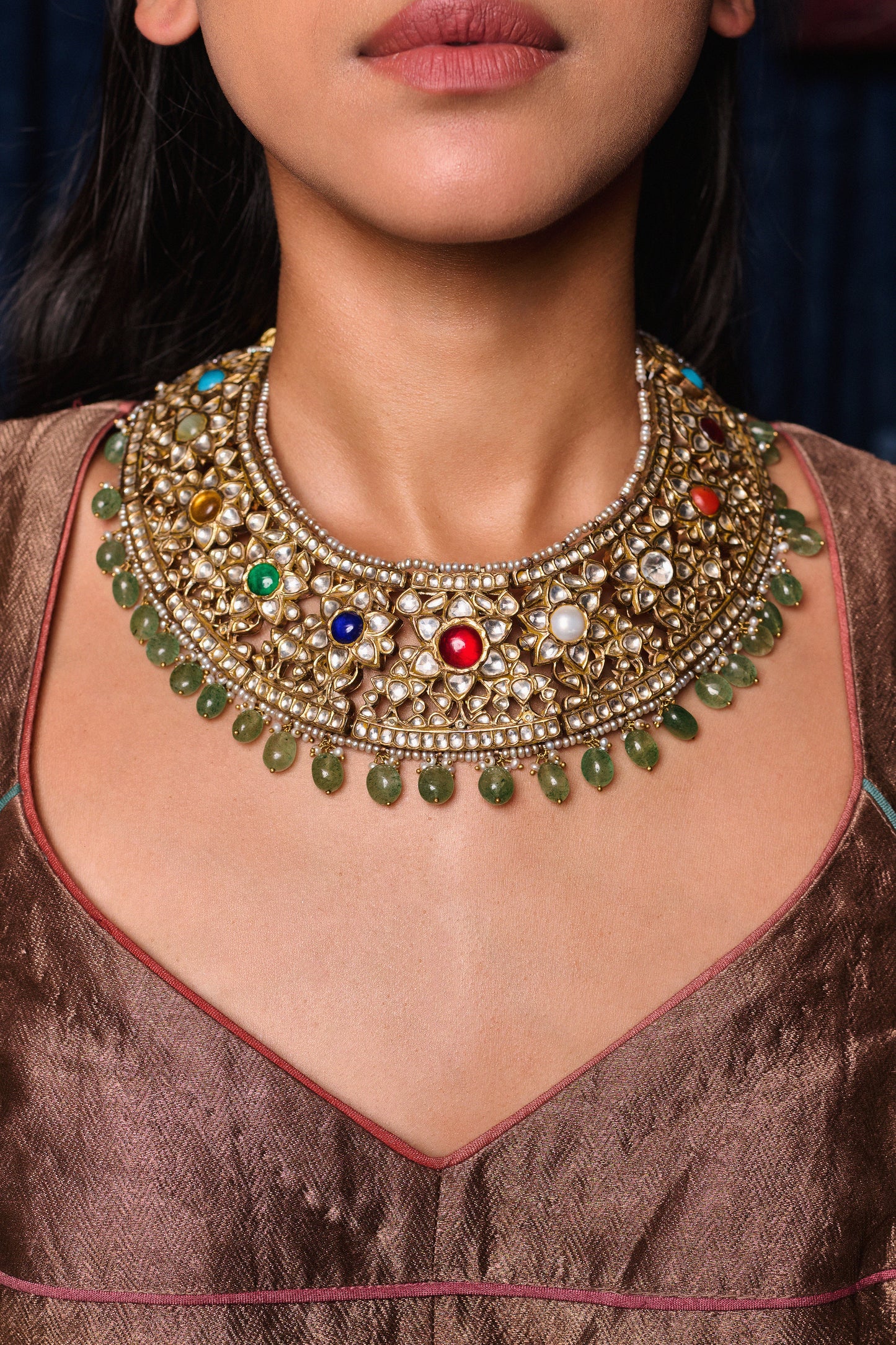 Navratan Necklace