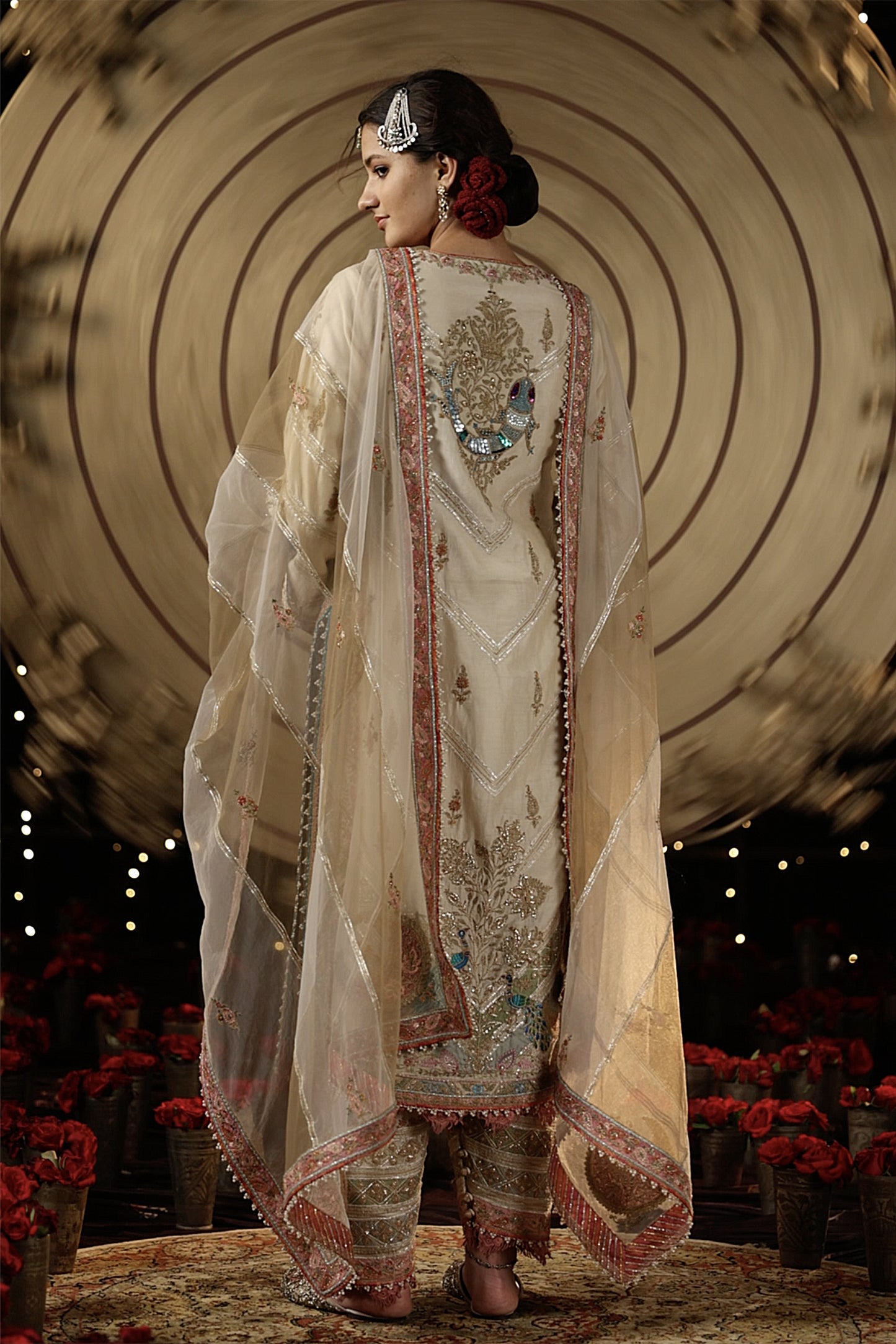 Ivory Blended Silk Kurta