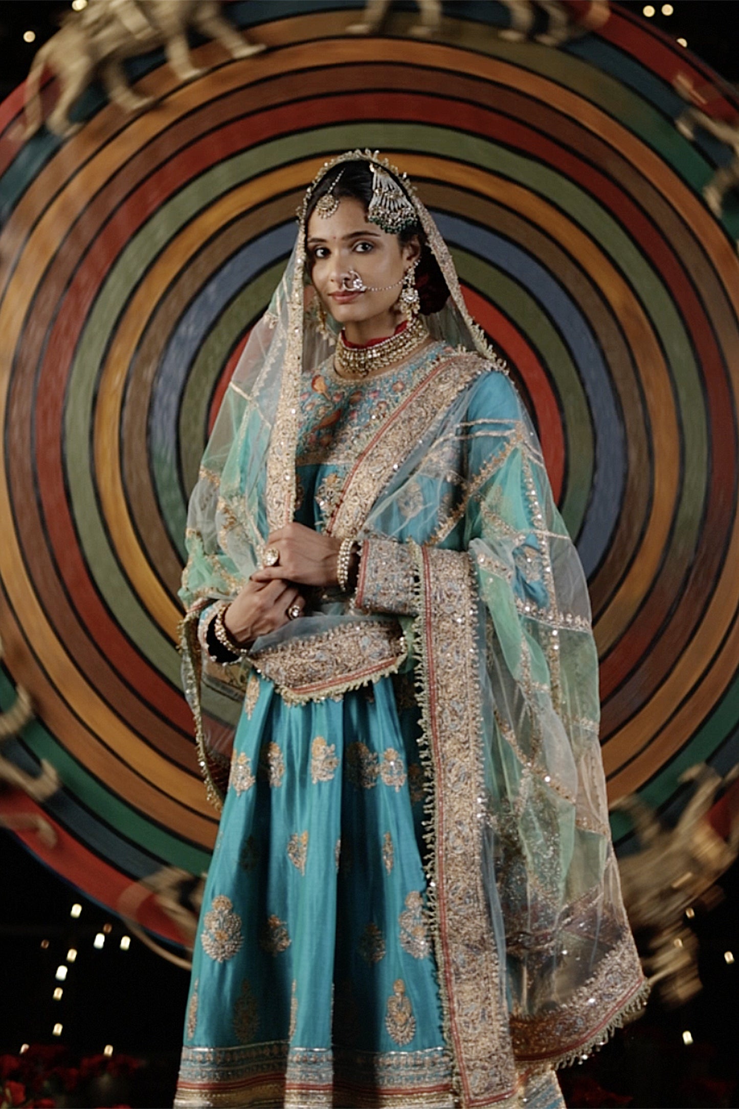 Turquoise Blue Kalidar Set