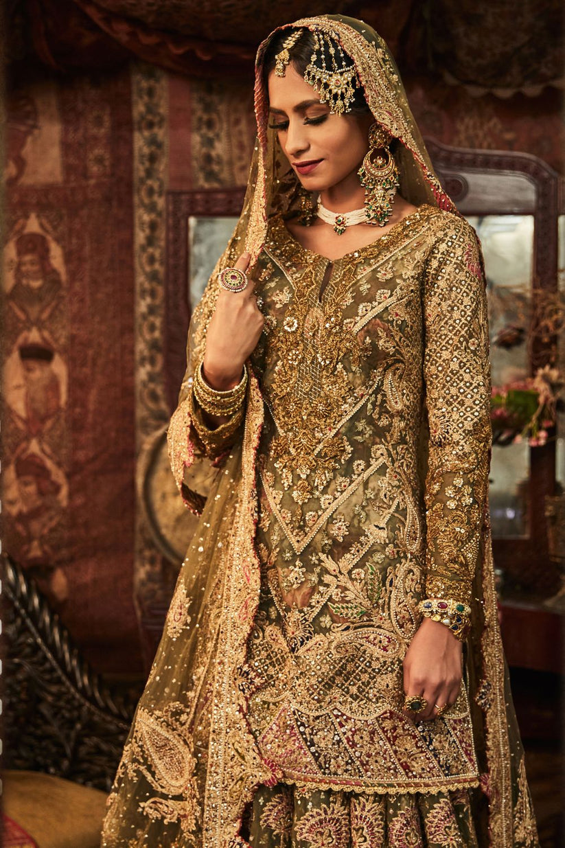 Forest green Sharara Set – Rimple & Harpreet