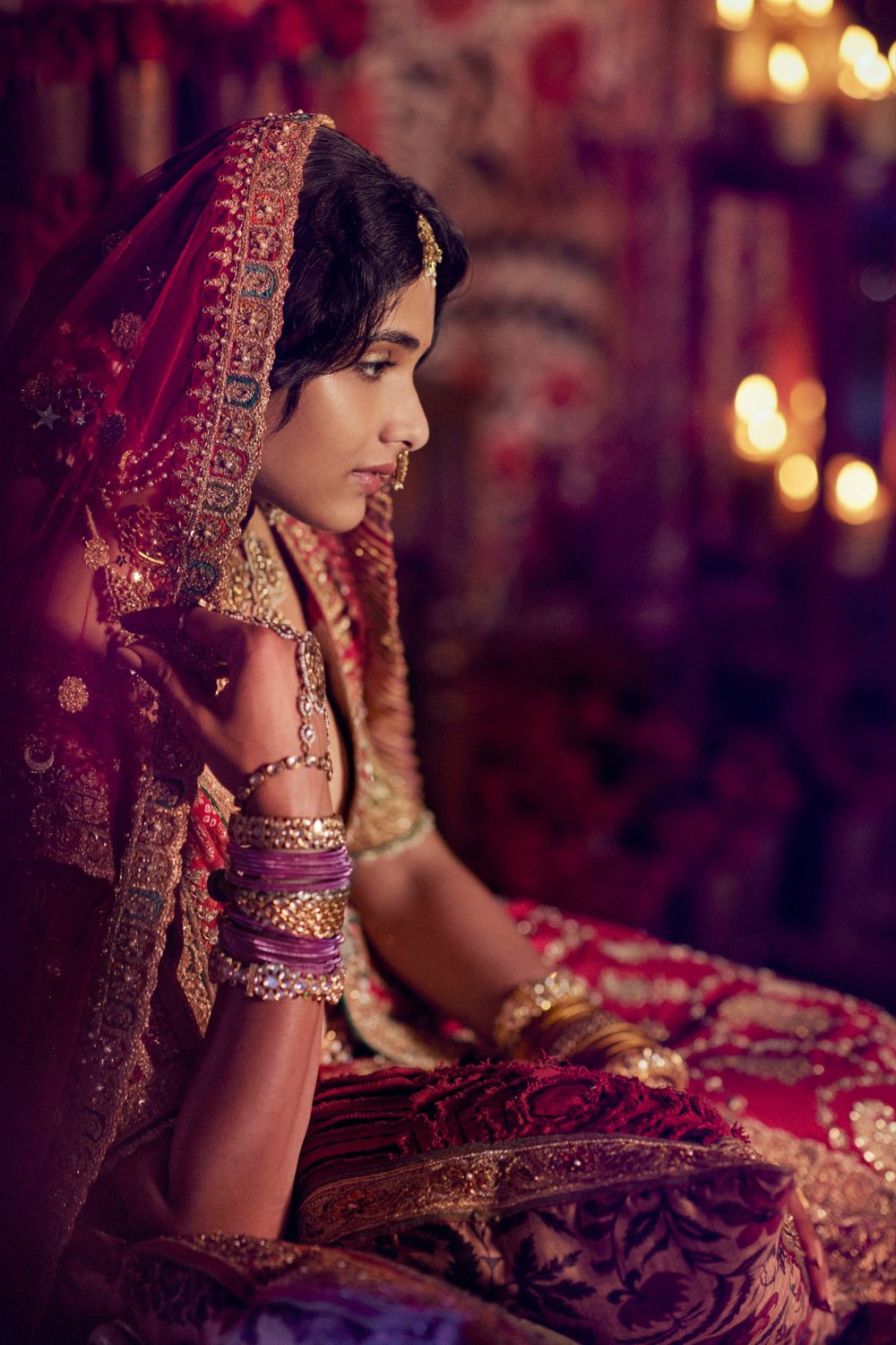 Pomegranate Red Lehenga set