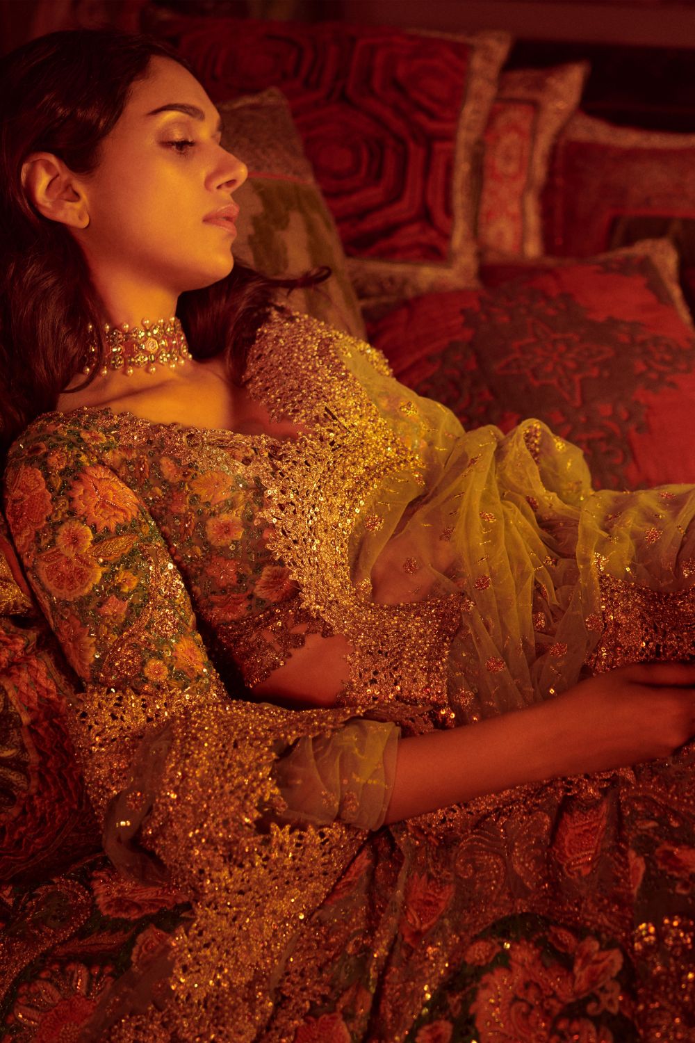 4 unique lehenga and sari blouses from Aditi Rao Hydari's closet that will  amp up your wardrobe | VOGUE India