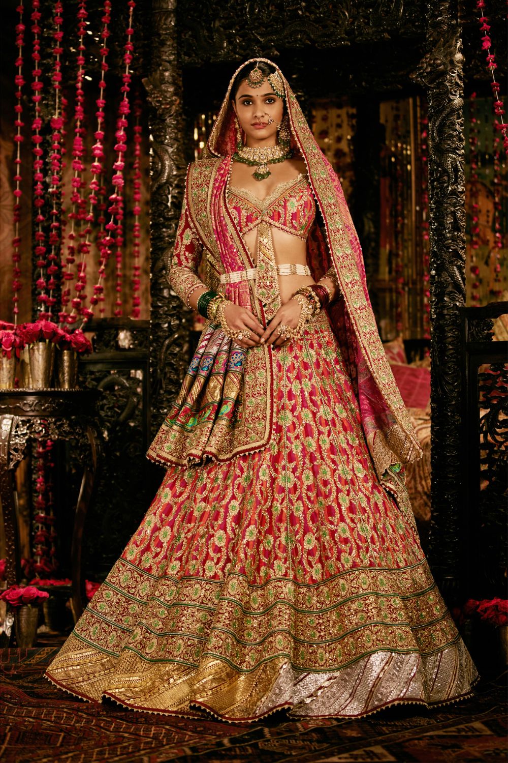 Multi Colour Lehenga Set