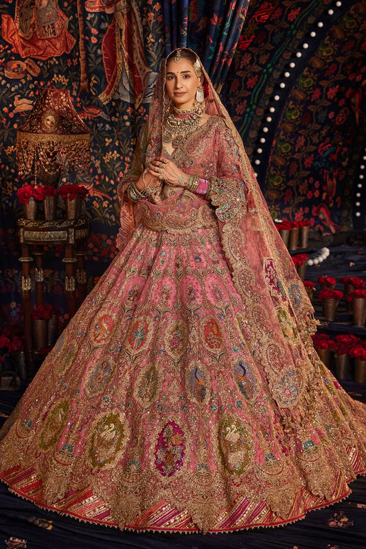 Carnation Pink Trail Lehenga