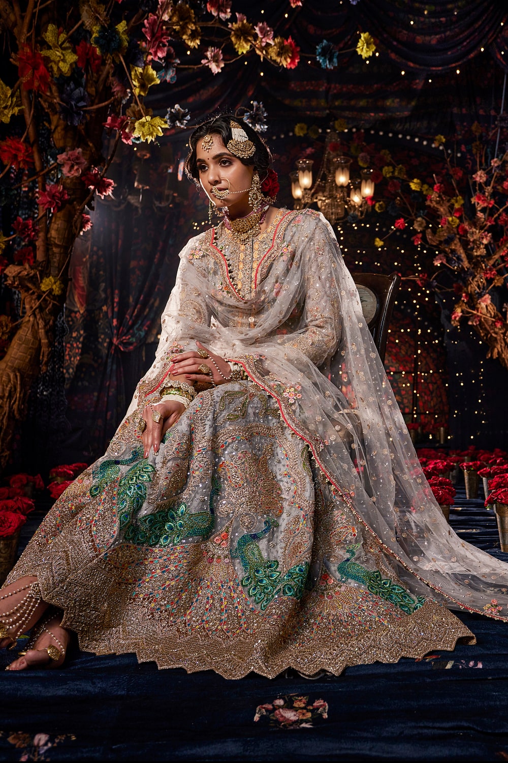 Pakistani Salwar Suit Dress Anarkali Style Round Flair Sharara Lehenga –  Dealbazaarsonline.com
